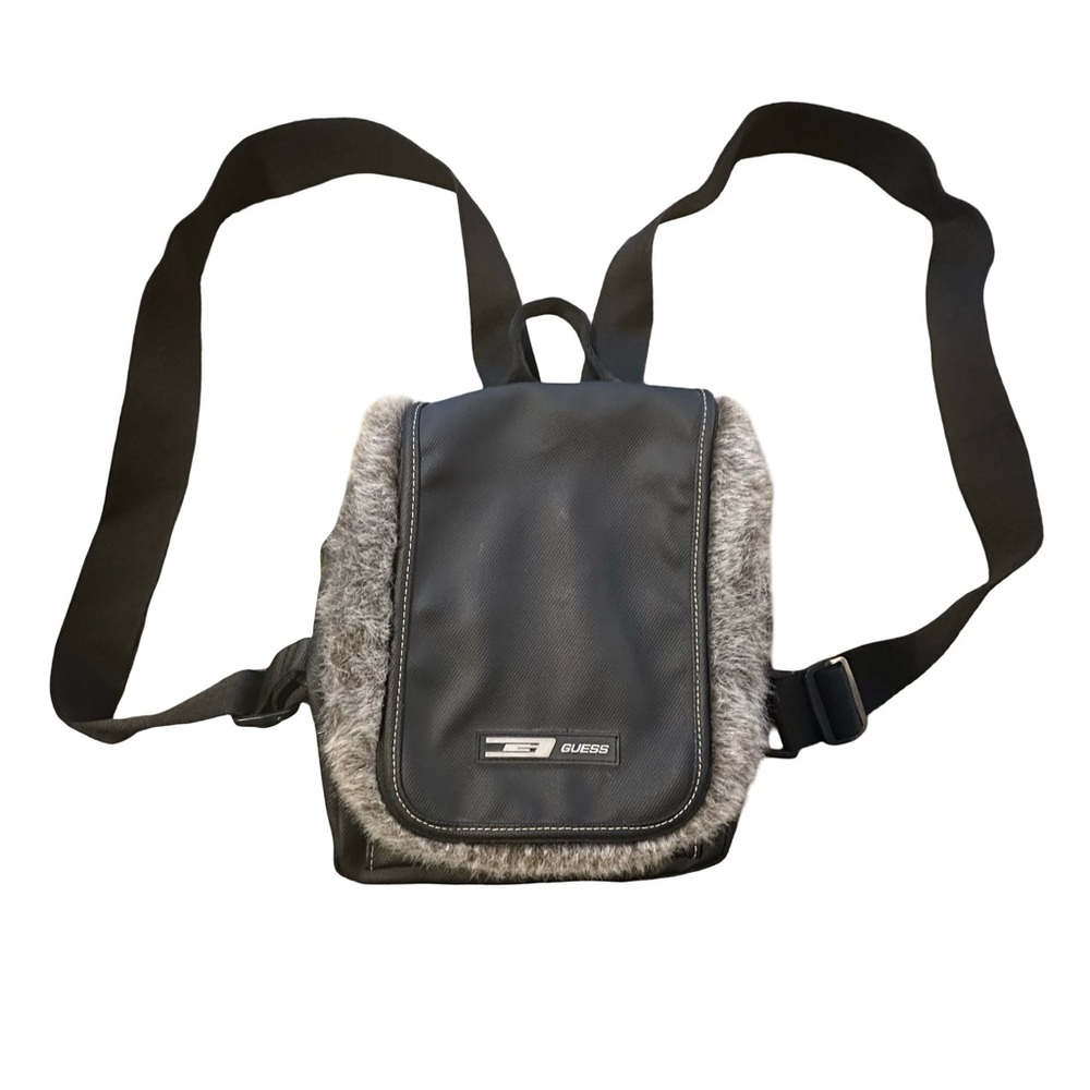 Guess Vintage Fur Eskimo Trimmed Mini Backpack